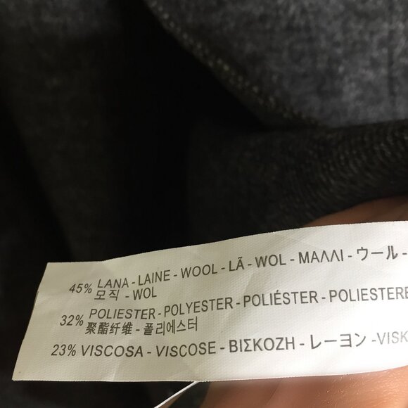 ZARA Woman Handmade Wool Blend Long Coat - Picture 7 of 8